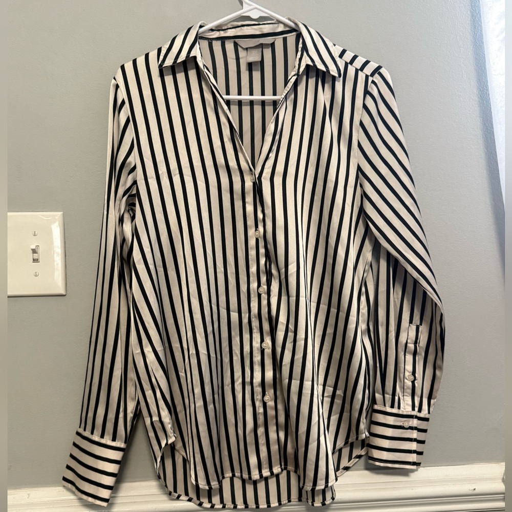 H&M striped button down